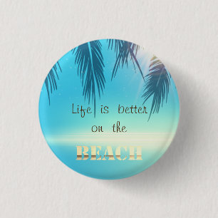 Macaron Rond 2,50 Cm Adorable Beach Palm