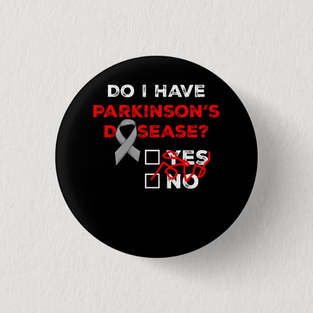 Macaron Rond 2,50 Cm Ai-je Parkinsons Maladie Sensibilisation Guerrier  (Devant)