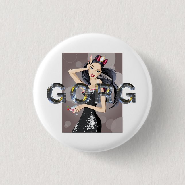 Macaron Rond 2,50 Cm Aimant Gorg TEE (Devant)