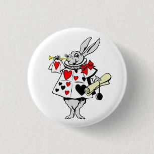 Macaron Rond 2,50 Cm Alice au pays des merveilles Héraut de lapin blanc