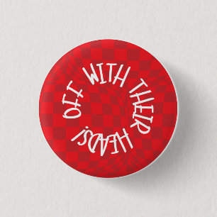 Macaron Rond 2,50 Cm Alice au pays des merveilles - Insigne - Reine du