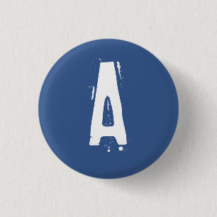 Macaron Rond 2,50 Cm Alphabet "A" Collectible (#2)