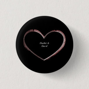 Macaron Rond 2,50 Cm Amour Coeur Attractif Charming Mariage