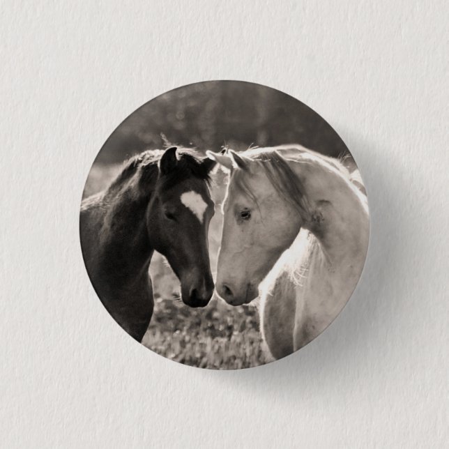 Macaron Rond 2,50 Cm Amour de cheval (Devant)