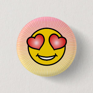 Macaron Rond 2,50 Cm Amour Emoji
