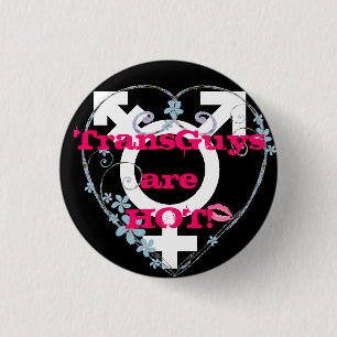 Macaron Rond 2,50 Cm Amour FTM de transsexuel