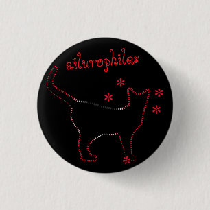 Macaron Rond 2,50 Cm amoureux des chats amateurs de chats Bouton