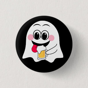 Macaron Rond 2,50 Cm Amusant émoji fantôme !