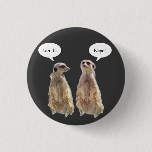 Macaron Rond 2,50 Cm Amusant, mignon meerkats en conversation