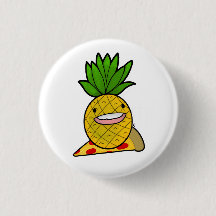 Ananas Drôle Sur Pizza Pin