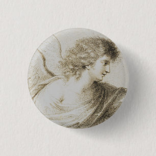 Macaron Rond 2,50 Cm ange chrétien par Francesco Bartolozzi