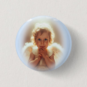 Macaron Rond 2,50 Cm Anges Bébés