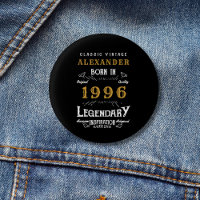 Anniversaire 30 ans personnalisé Né 1996 Vintage N