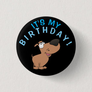 Macaron Rond 2,50 Cm Anniversaire du chien !