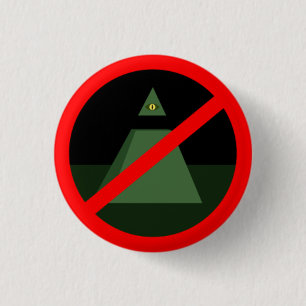 Macaron Rond 2,50 Cm Anti tout le bouton voyant d'oeil