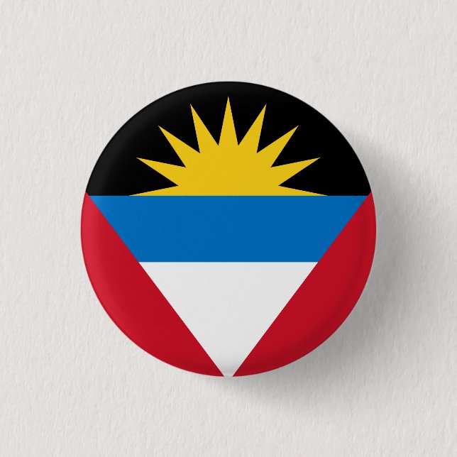 Macaron Rond 2,50 Cm Antigua et Barbuda Flag (Devant)