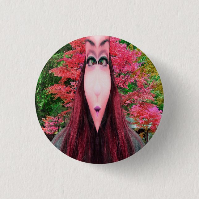 Macaron Rond 2,50 Cm Arbre (Devant)