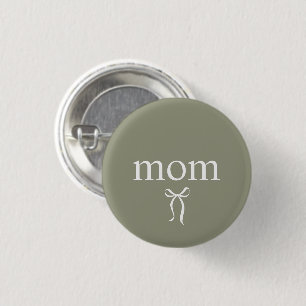 Macaron Rond 2,50 Cm Arc Moderne Maman Vert Sauge
