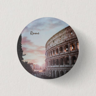 Macaron Rond 2,50 Cm Architecture antique Rome coucher de soleil ville