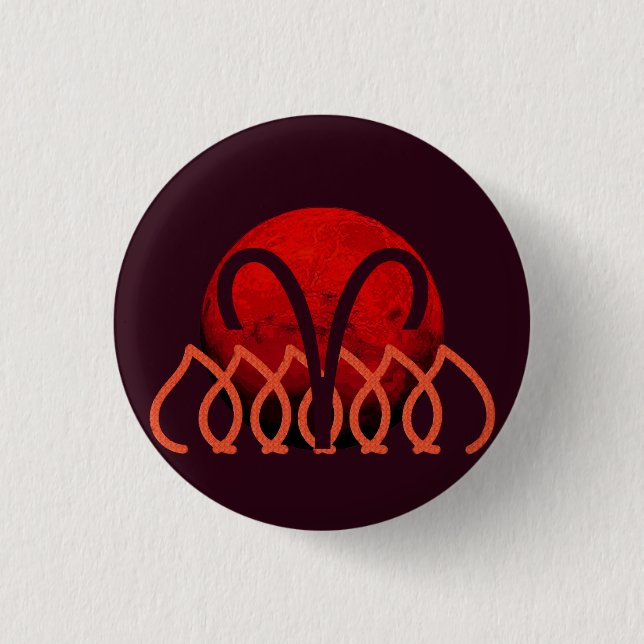 Macaron Rond 2,50 Cm Aries Button (Devant)