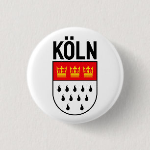 Macaron Rond 2,50 Cm Armoiries de Cologne (Allemagne)