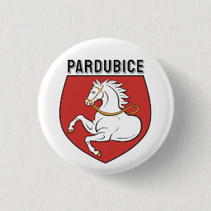 Macaron Rond 2,50 Cm Armoiries de Pardubice, République tchèque