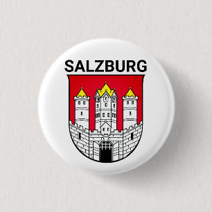 Macaron Rond 2,50 Cm Armoiries de Salzbourg - AUTRICHE
