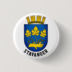 Macaron Rond 2,50 Cm Armoiries de Stavanger, Norvège