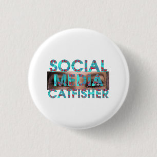 Macaron Rond 2,50 Cm Arnaqueur de médias sociaux TEE