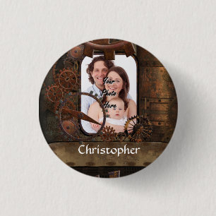 Macaron Rond 2,50 Cm Arrière - plan photo Steampunk