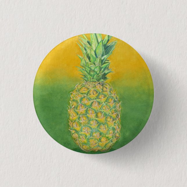 Macaron Rond 2,50 Cm Art ananas (Devant)