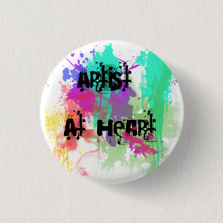 Macaron Rond 2,50 Cm Artiste au Pin de coeur