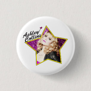 Macaron Rond 2,50 Cm Ashley Collins tiennent le premier rôle l'insigne