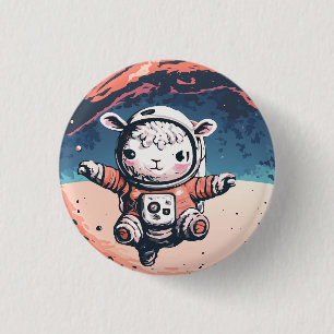 Macaron Rond 2,50 Cm Astro Sheep