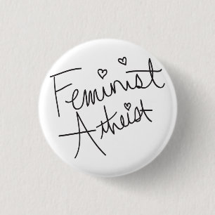 Macaron Rond 2,50 Cm Athée féministe