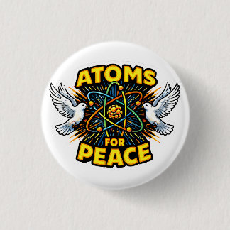Macaron Rond 2,50 Cm Atoms For Peace Round Badge, Small, 3.2 cm (1.25")