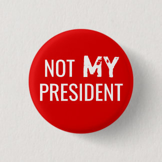 Macaron Rond 2,50 Cm Atout de protestation "NON MON PRÉSIDENT" bouton