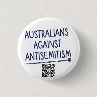 Macaron Rond 2,50 Cm Australiens contre l'antisémitisme - Épingle / Bou
