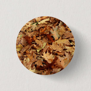 Macaron Rond 2,50 Cm automne, feuille sec