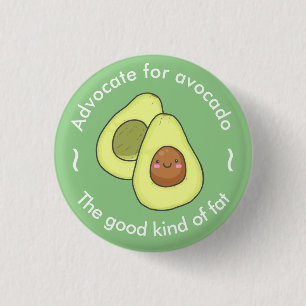 Macaron Rond 2,50 Cm Avocat mignon pour Avocado Good Fat