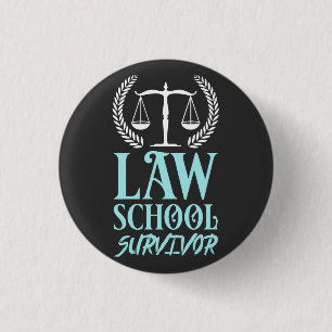 Macaron Rond 2,50 Cm AVOCATS : Survivant d'école de droit