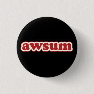 Macaron Rond 2,50 Cm Awsum Lolcat parlent le bouton de Pinback de