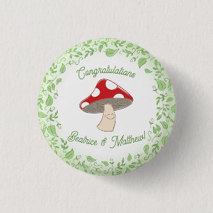 Macaron Rond 2,50 Cm Baby shower champignon