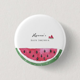 Macaron Rond 2,50 Cm Baby Shower Été Pastèque