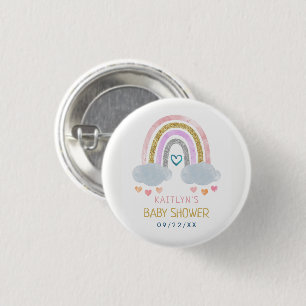 Macaron Rond 2,50 Cm Baby shower Little Rainbow
