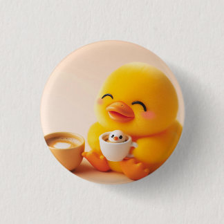 Macaron Rond 2,50 Cm baby yellow duck