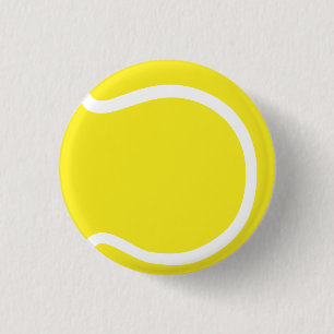 Macaron Rond 2,50 Cm Balle de tennis petite, 1 bouton rond de pouce de
