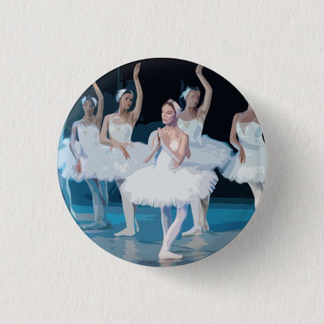 Macaron Rond 2,50 Cm Ballerinas Danseur de ballet Dance Considérant Dan (Devant)