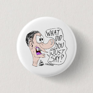 Macaron Rond 2,50 Cm Bande dessinée Erica Crooks - Qu'est-ce que vous v