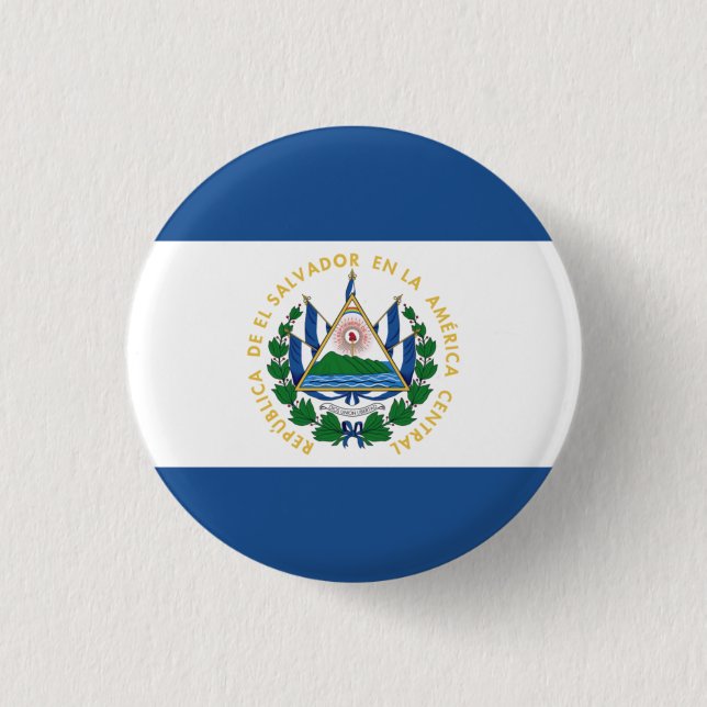 Macaron Rond 2,50 Cm Bandera du Salvador (Devant)